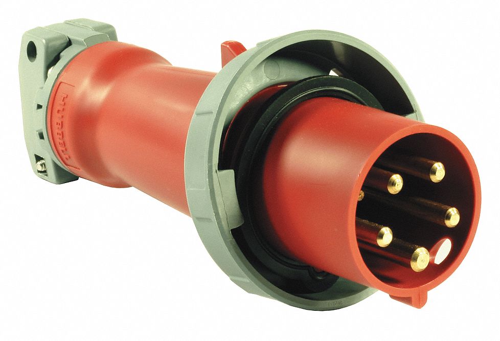 Pin and Sleeve Plug 60/63 A Red 4Pl