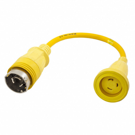 Marine Adapter 2 ft Yellow 1 Outlet