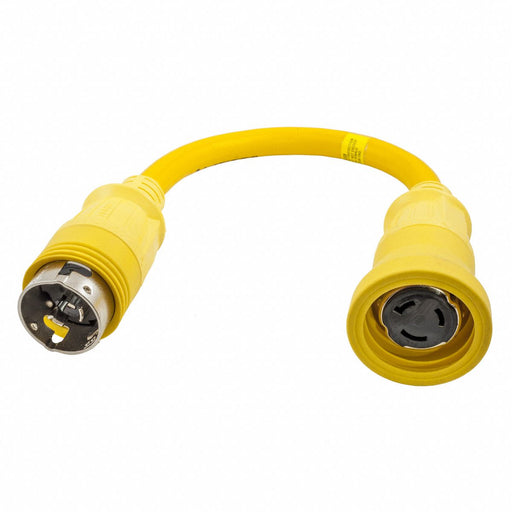 Marine Adapter 2 ft Yellow 1 Outlet