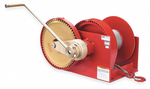 Hand Winch Spur Gear No Brake 10 000 lb.