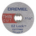 EZ Lock Thin Cut Wheel 1 1/2 in Dia PK5