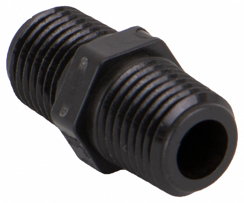 PP Straight 1/4 in NPT 1/4 in NPT