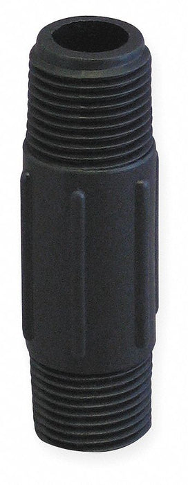Pipe Nipple PP Black 1/2 in NPT