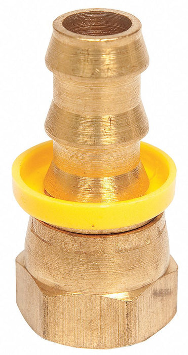 Push on Hose Fitting 1/4 x1/4 BarbxJIC