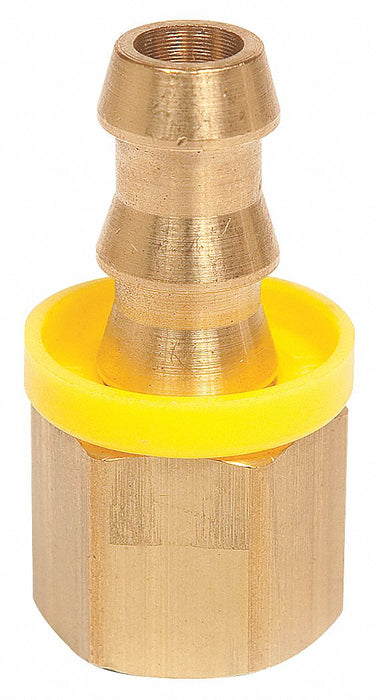 Push on Hose Fitting 3/8 x1/4 BarbxNPTF