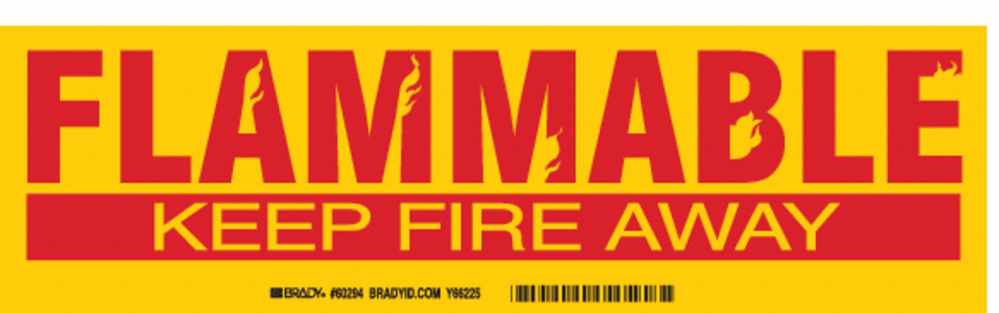 Label 3 1/2 in x 12 in Polyester