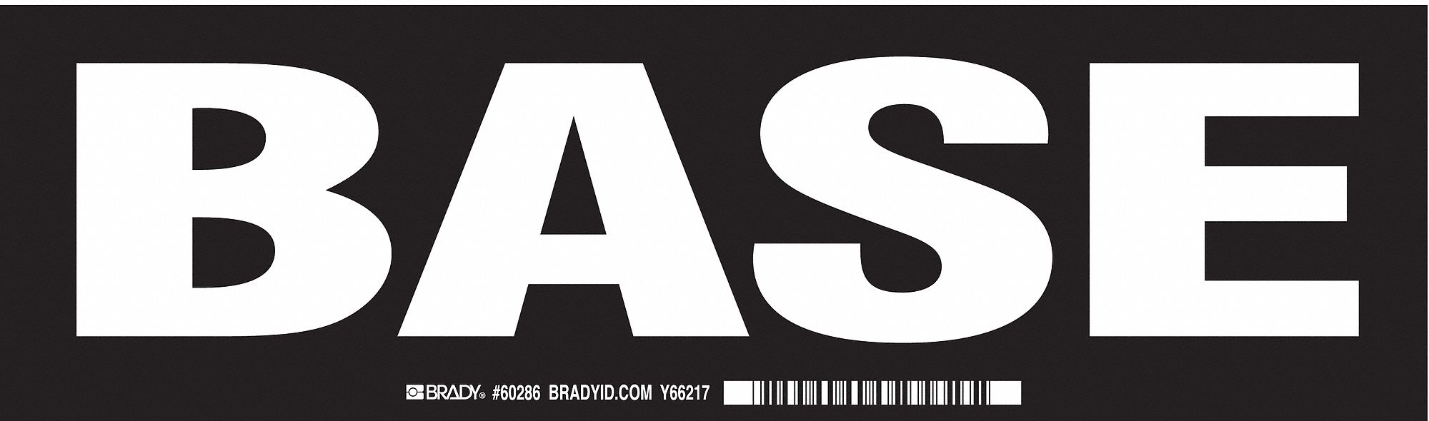 Label 3 1/2 in x 12 in Polyester