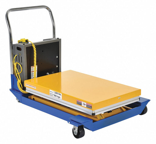Scissor Lift Cart 1000 lb Steel Fixed