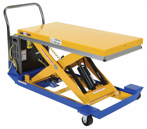 Scissor Lift Cart 1500 lb Steel Fixed