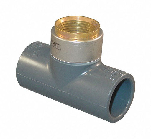 Tee Brass 3/4 in Metal Side Pipe Size