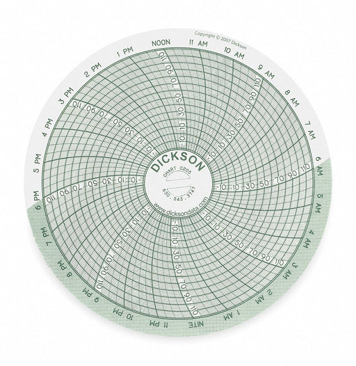 J2660 Circular Paper Chart 24 hr 60 pkg