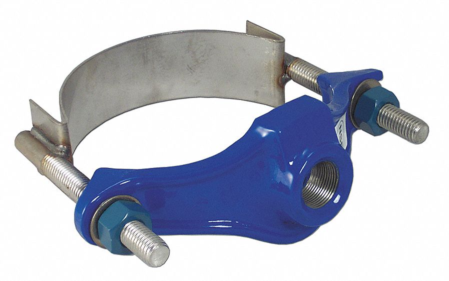 Saddle Clamp 3 Pipe Size 1.5 NPT Outlet
