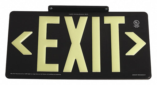 D6993 Exit Sign 8 5/8 in x 15 7/8 in Plastic