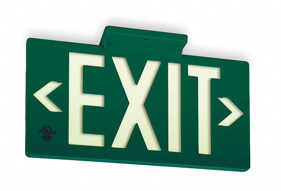 D6992 Exit Sign 8 3/4 in x 15 3/8 in Plastic