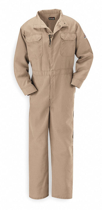 D1688 Flame-Resistant Coverall Tan M HRC1