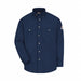 FR Long Sleeve Shirt Navy S Button