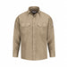 D1703 FR Long Sleeve Shirt Tan 2XL Button