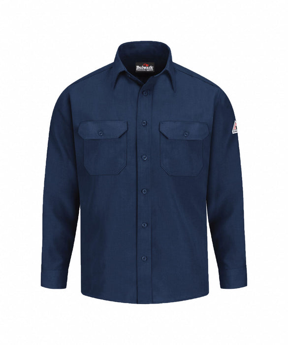 D1703 FR Long Sleeve Shirt Navy XL Button