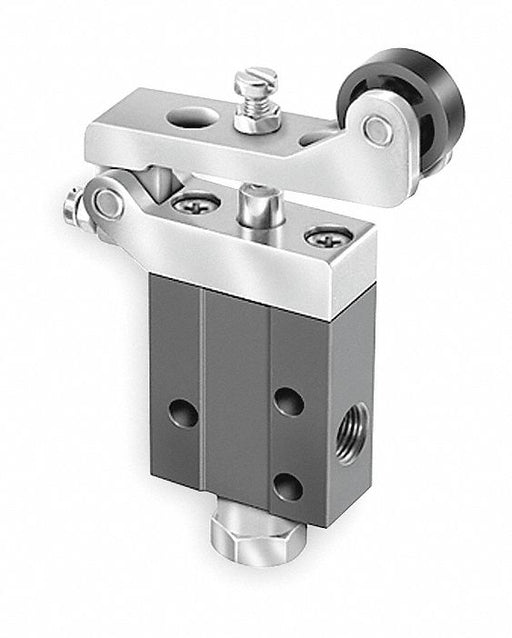 Manual Air Control Valve Roller Black