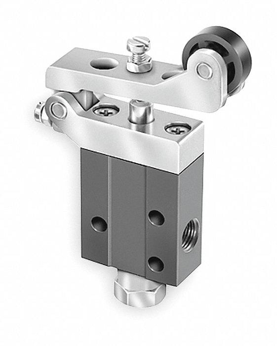 Manual Air Control Valve Roller Black