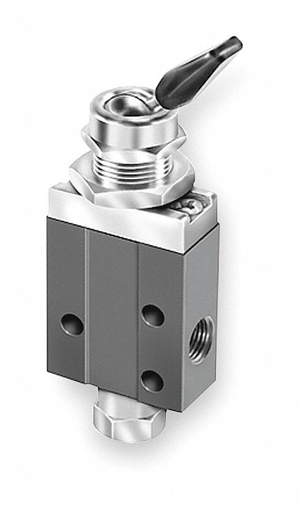 Manual Air Control Valve Toggle Black