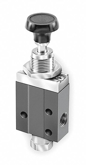 Manual Air Control Valve Button Black