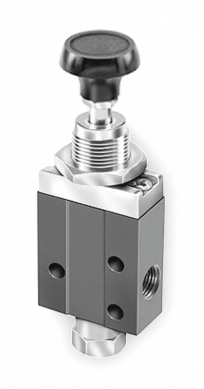 Manual Air Control Valve Button Black