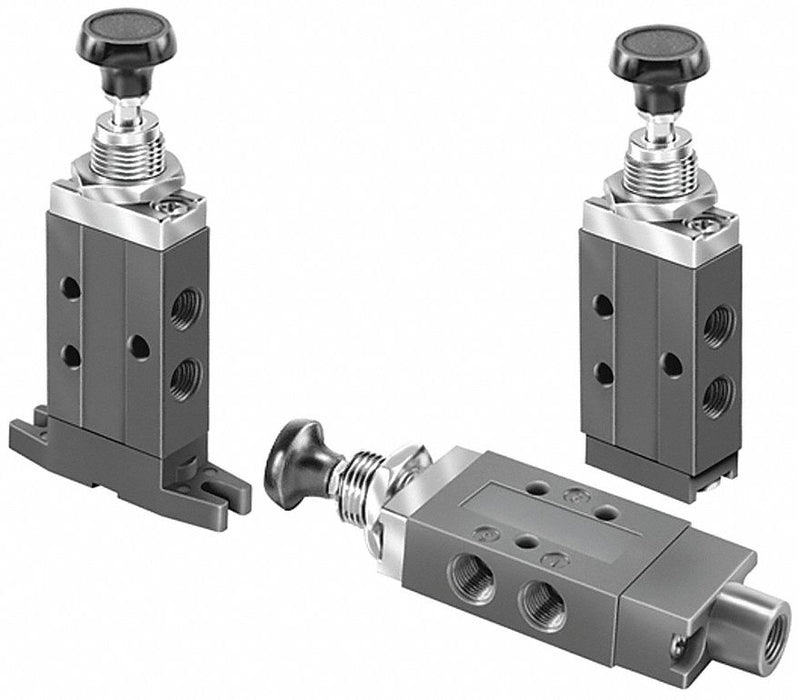 Manual Air Control Valve Button Black