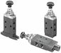 Manual Air Control Valve Button Black