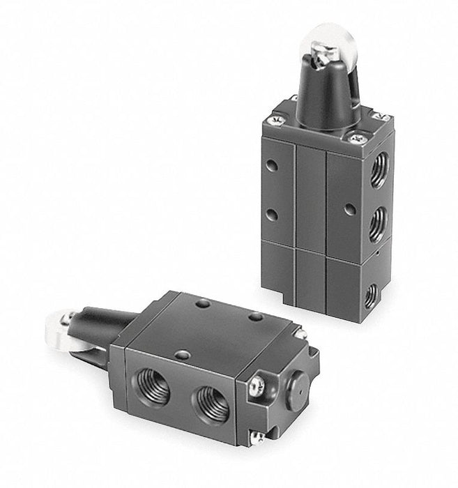 Manual Air Control Valve Roller Black