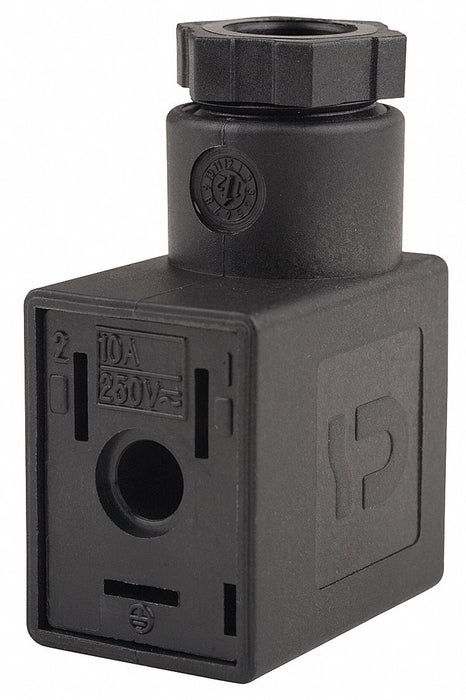 Solenoid Coil Connector 3 Pin 30 mm