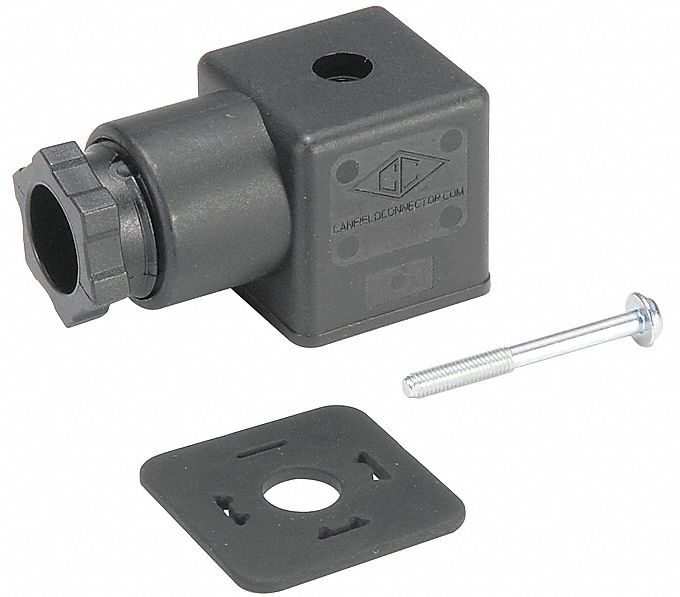 Solenoid Coil Connector 3 Pin 22 mm