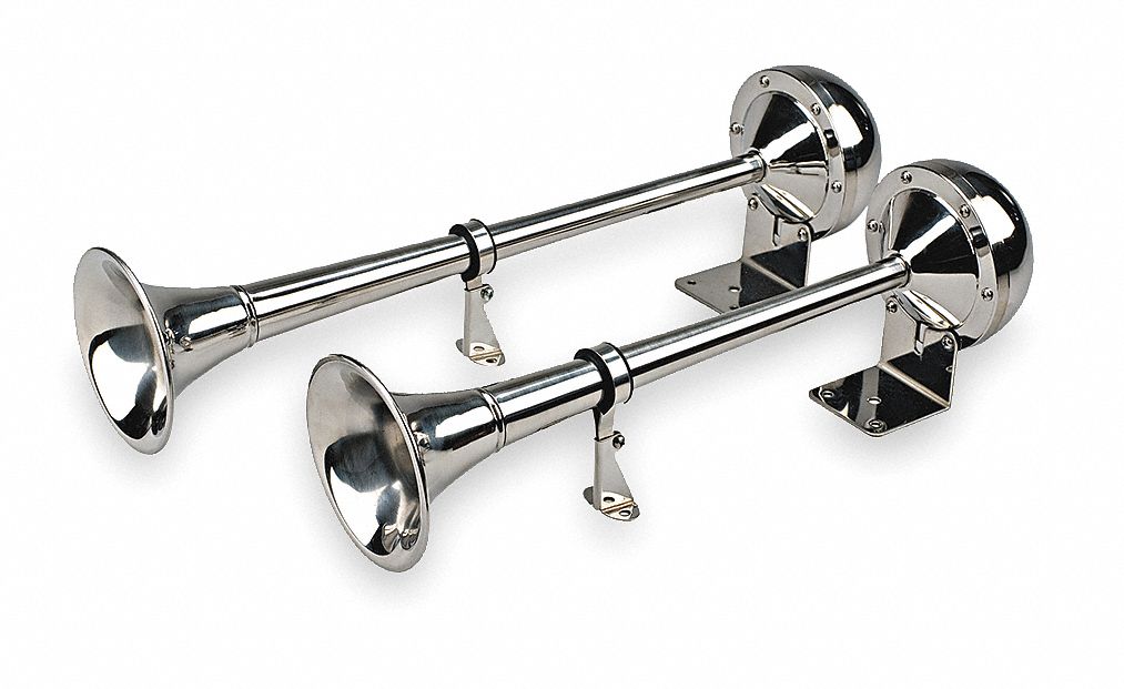 Dual Trumpet Horn Electric 4 In W 116 dB