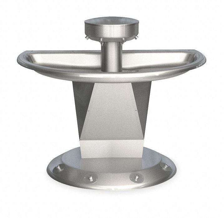 WashFountain 25.25inL 54inW Silver