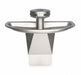 WashFountain 25.25inL 54inW Silver