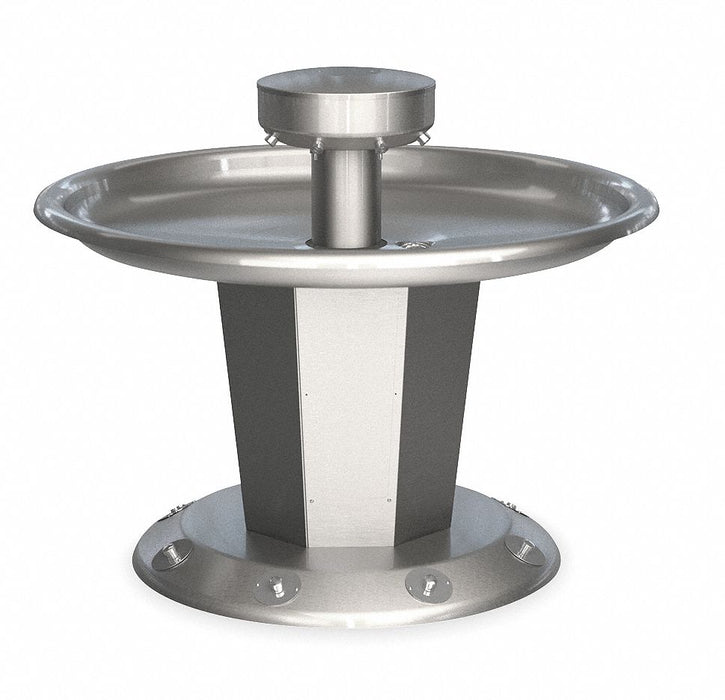 Wash Fountain 54 in L 54 in W Silver