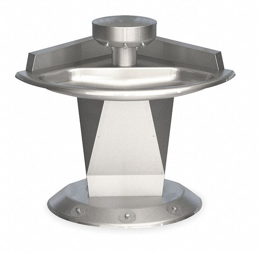 WashFountain 43.75inL 54inW Silver