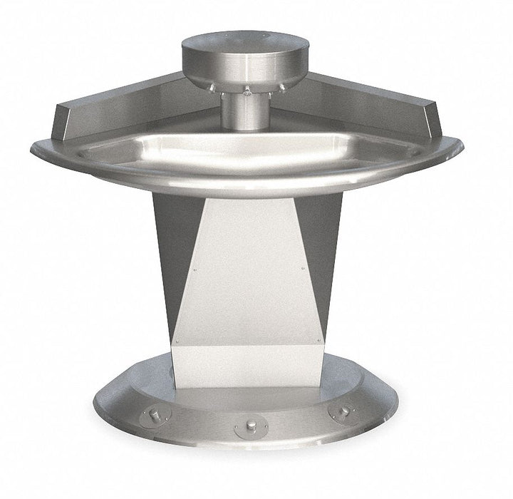 WashFountain 43.75inL 54inW Silver