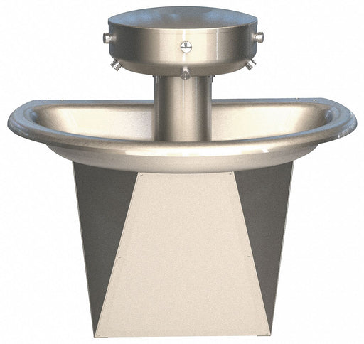 Wash Fountain 26 in L 36 in W Silver