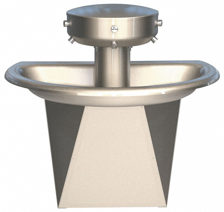 Wash Fountain 26 in L 36 in W Silver