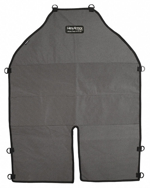 Bib Apron Gray/Black 36 in L 25 in W