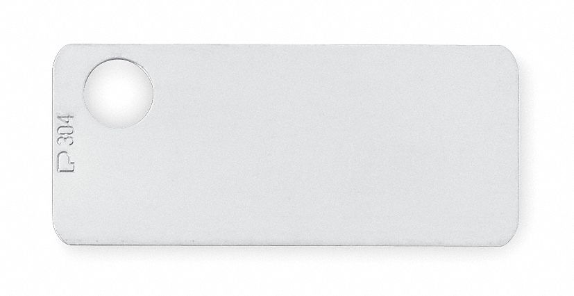Marker Plate 316 SS 3/4in H PK100