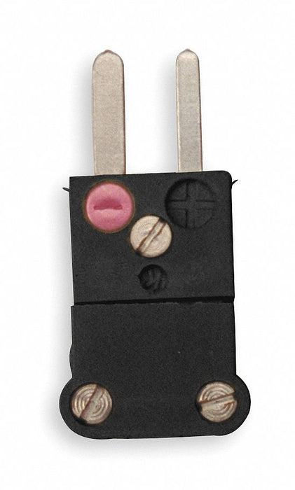 Thermocouple Plug J Black (2) Flat Pins