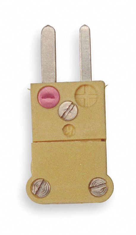 Thermocouple Plug K Yellow Miniature