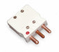 Thermocouple Plug Cu White 3 Pin QD