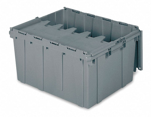 Attached Lid Ctr Gray Solid Ind Grd Poly