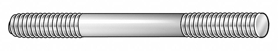 DblEd Std Grd5 SS 4 5/8 -11 1 3/4 2PK