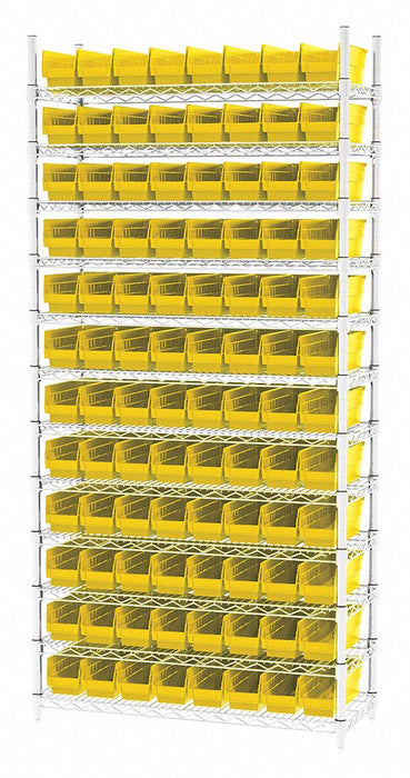 D5527 Bin Shlvng 14inx74inx36in Yellow