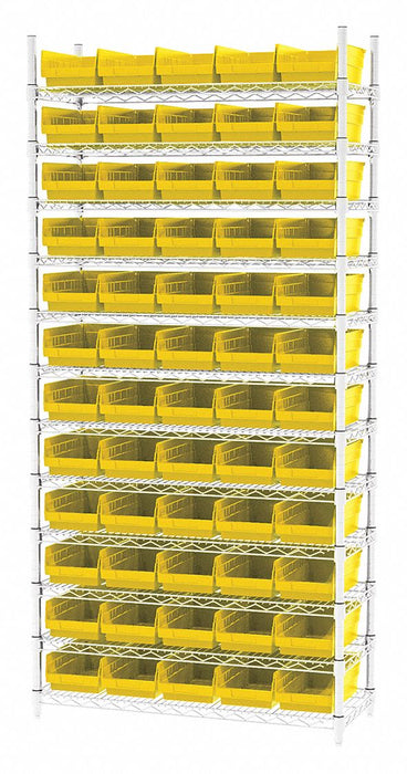 D5526 Bin Shlvng 14inx74inx36in Yellow
