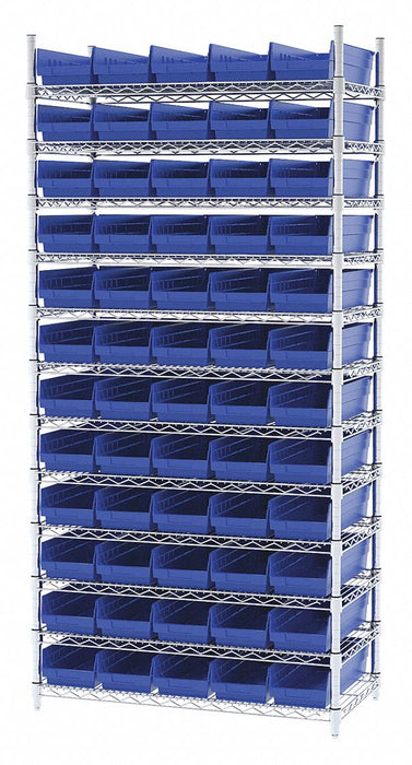 D5528 Bin Shlvng 18inx74inx36in Blue